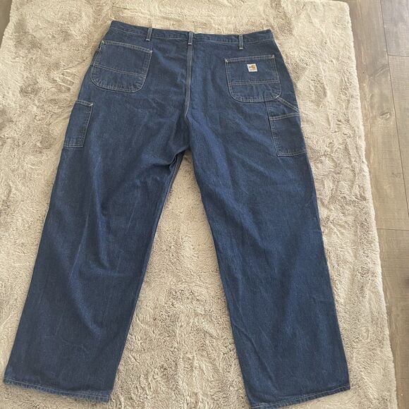 Carhartt Men FR Flame Resistant Relaxed Fit Jeans Denim 2112CAT2 Size 46x32 Work - Picture 12 of 16